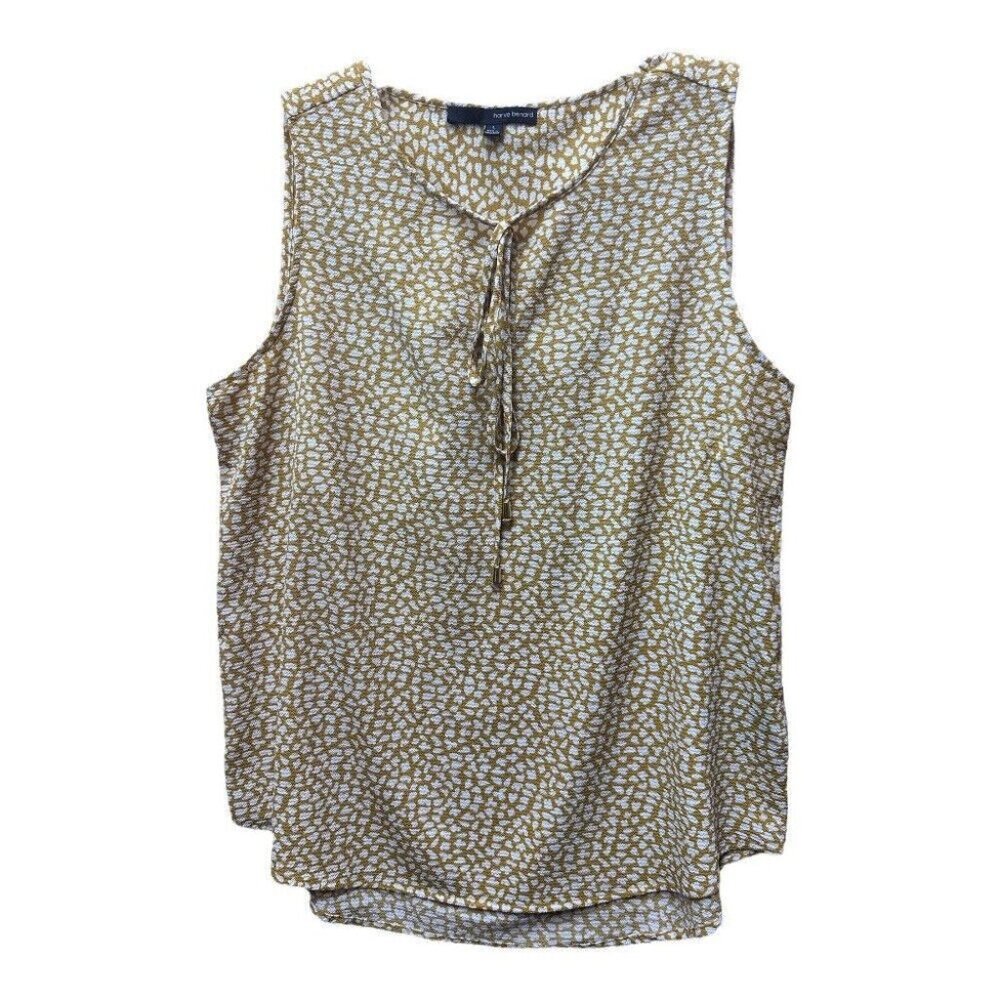 Harve Benard sleeveless print blouse top SIZE LARGE